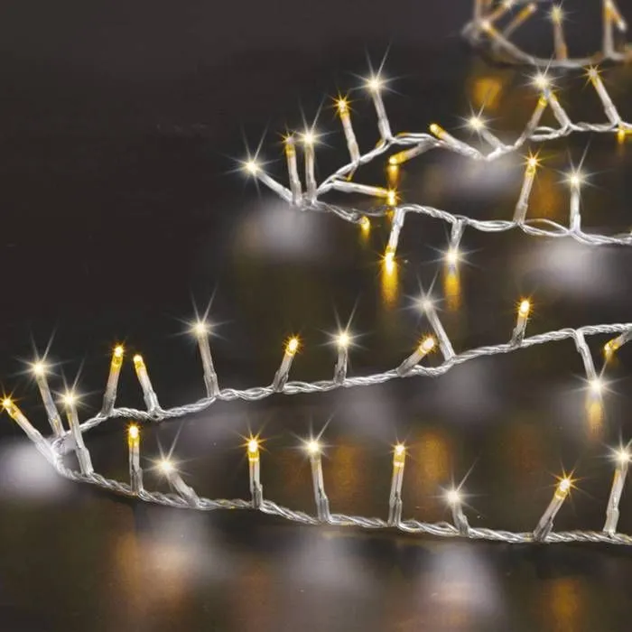 Guirlande lumineuse - FEERIC CHRISTMAS - 750 LED - Blanc froid - Blanc chaud - Extérieur-0