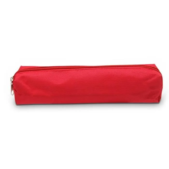 Trousse à crayons - WAYTEX - 931273RG - Polyester souple - Fermeture zippée - Rouge uni-1