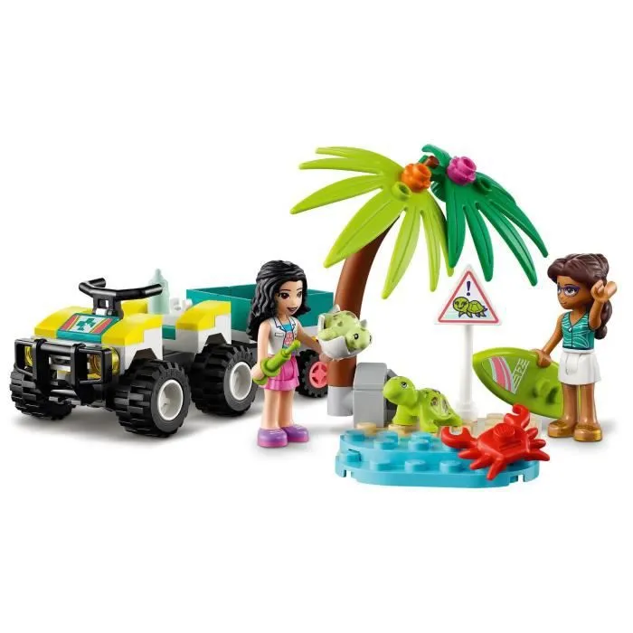 LEGO® 41697 Friends Le Véhicule de Protection Des Tortues, Jouet Créatif pour Enfants dès 6 ans, Figurines Animaux Marins-1