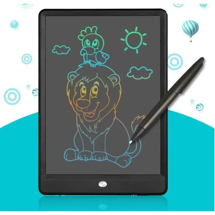Ardoise magique électronique multicouleur - Tablette avec stylet pour dessiner-0