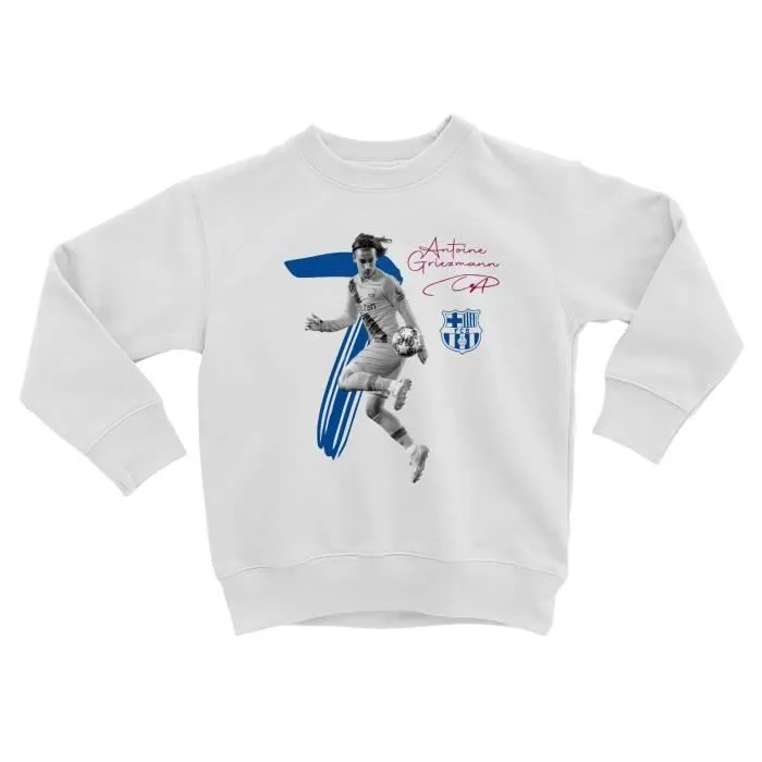 Sweatshirt Enfant - FABULOUS - Antoine Griezmann - Blanc - Manches longues - Col arrondi-0