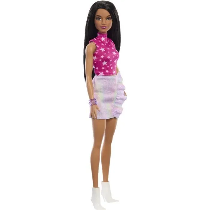 Barbie-Barbie Fashionistas- Poupée cheveux noirs 65ème anniversaire HRH13-2