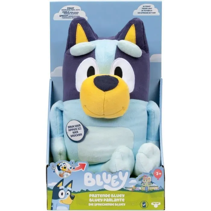 Peluche parlante - BLUEY - Bluey - 33 cm - Voix officielle - Musique du générique-5