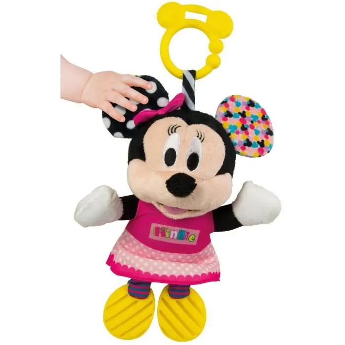 CLEMENTONI Disney Baby - Peluche Premières activités Minnie - Jeu d'éveil-2