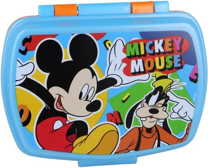 Disney boîte à lunch Mickey Mouse junior 17 x 5,6 cm bleu/orange-1