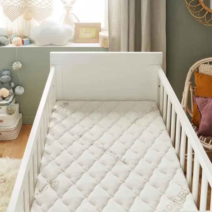 P'tit Lit - Matelas Bébé Coton Bio - 60x120 cm - 100% Coton : matière Naturelle d'origine Végétale - Sans traitement chimique --2