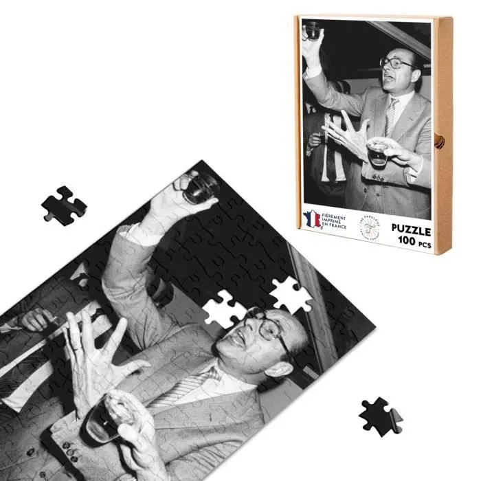 Puzzle Classique - FABULOUS - Jacques Chirac Vintage Toast - 100 Pièces - Adulte - Intérieur-0
