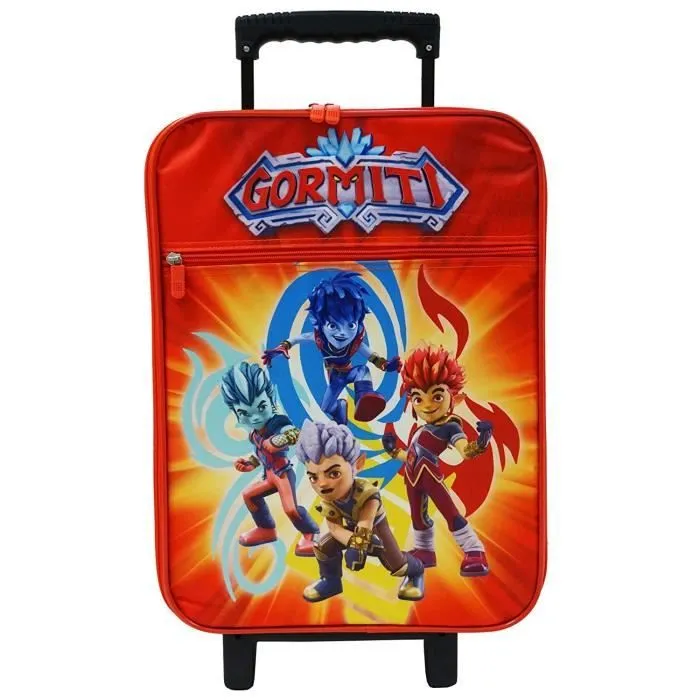 Valise Trolley Cabine Souple - Gormiti - 33,5x53x18 cm - 2 Roulettes - 25 Litres - Orange-0