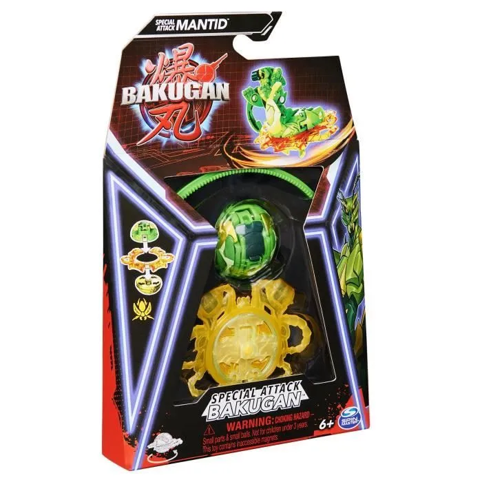 Coffret Bakugan - BAKUGAN - Pack 1 Bakugan Special Attack - Rouge - 6 ans et plus - 9 couleurs disponibles-1