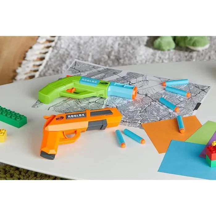 NERF - Roblox Jailbreak : Armory - 2 Blasters - 10 fléchettes NERF - Code pour objet virtuel dans le jeu-6