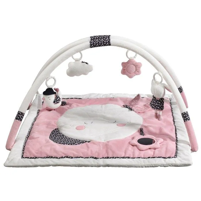 Tapis d'éveil bébé - SAUTHON - Miss Fleur de Lune - Rose - Avec arche jouet - Dès 1 mois-0