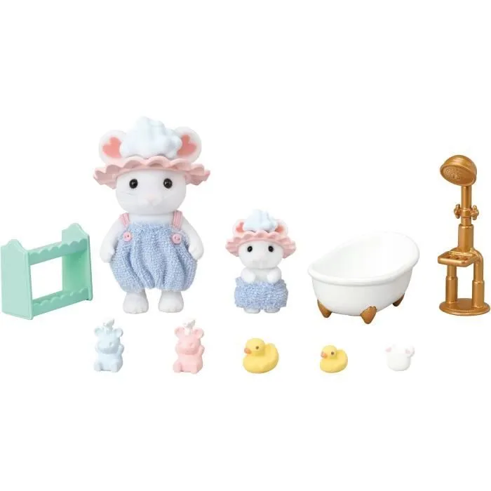 Le bain des frères Souris Marshmallow - SYLVANIAN FAMILIES - 5805-5