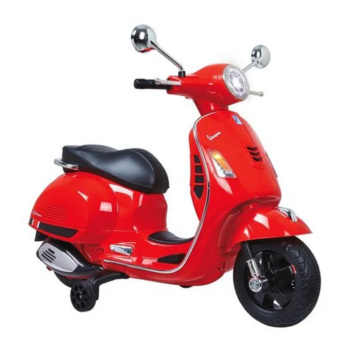 Voiture électrique pour enfant Vespa GTS Rouge 12V - JAMARA - 3 roues - Livré monté-0
