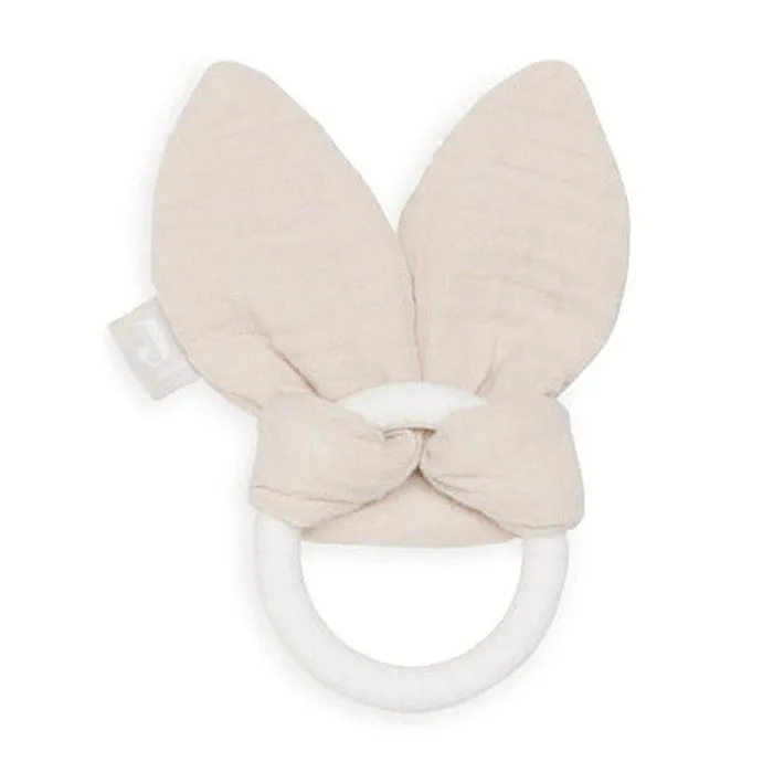 Anneau de dentition en Silicone Bunny Ears Nougat - Jollein - Bébé-0