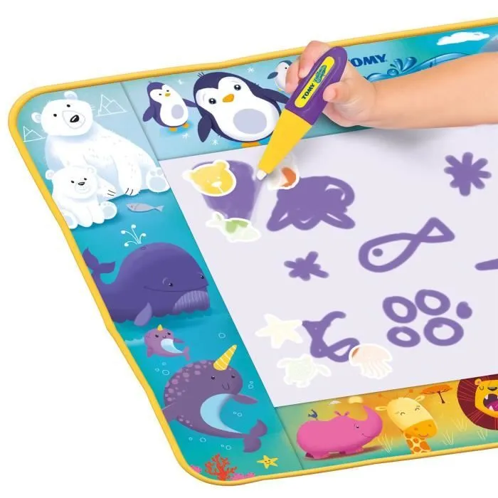 Tapis d'activités Aquadoodle - TOMY - Vehicle Adventure - Multicolore - 18 mois - 28x28x5,5cm-1