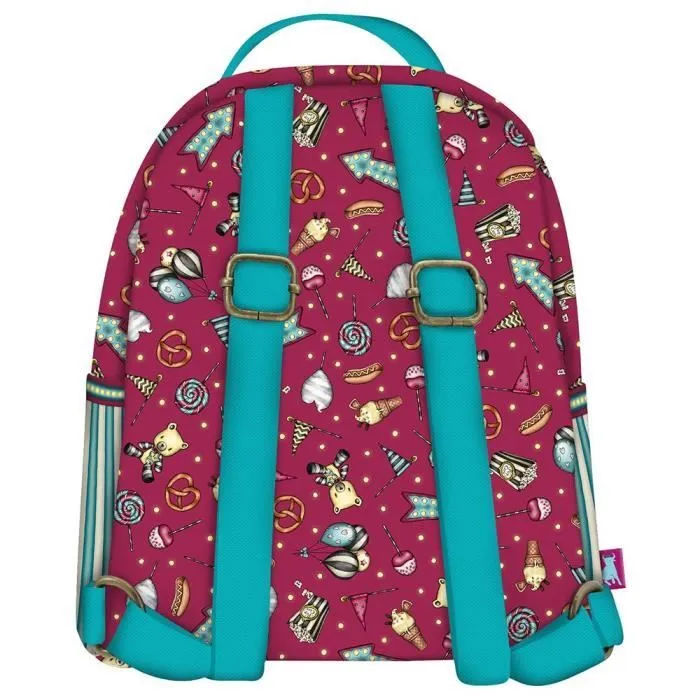 Mini Sac à Dos - SANTORO - Gorjuss Fireworks - 20x22x10 cm - Tissu pailleté - Enfant Fille-1
