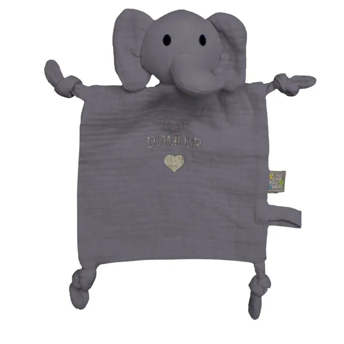 Doudou mouchoir "DODO" Gris-0