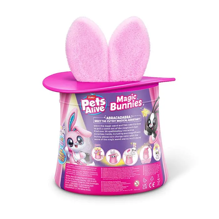 Jeu interactif - ZURU - PETS ALIVE Magic Bunnies - 20 surprises - Effets lumineux - Mixte-4