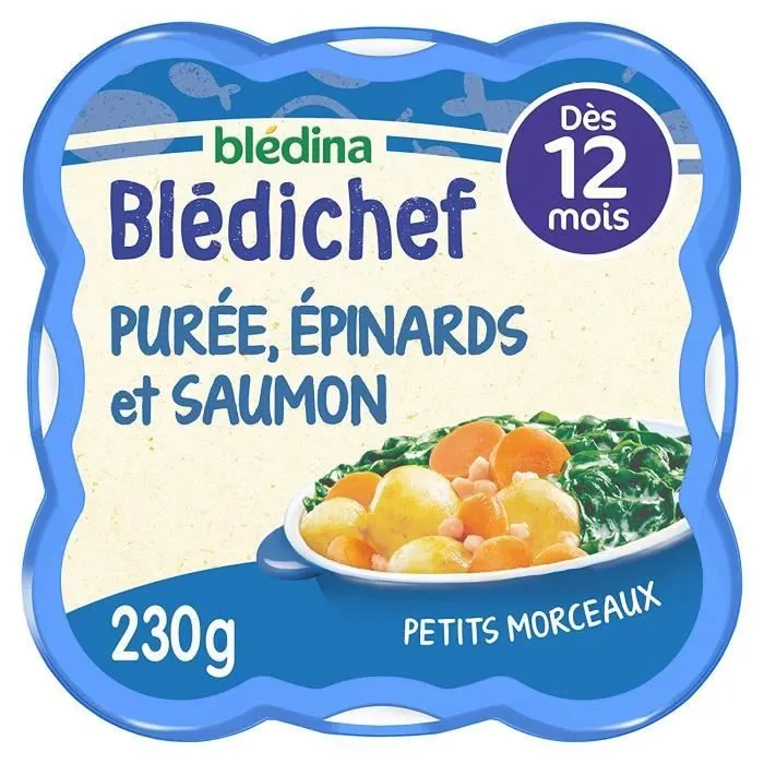 BLEDICHEF Epinards et saumon 230g-0