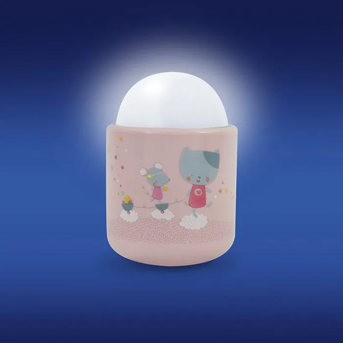 Veilleuse nomade - PABOBO - Rose - Rechargeable USB - Pour enfant-1