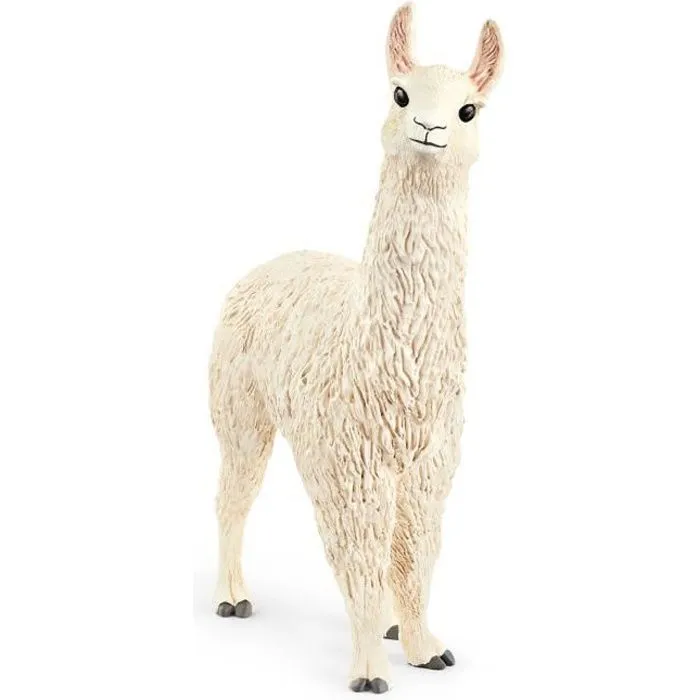 Figurine - SCHLEICH - Lama - Toison douce - Convient aux personnes allergiques-0