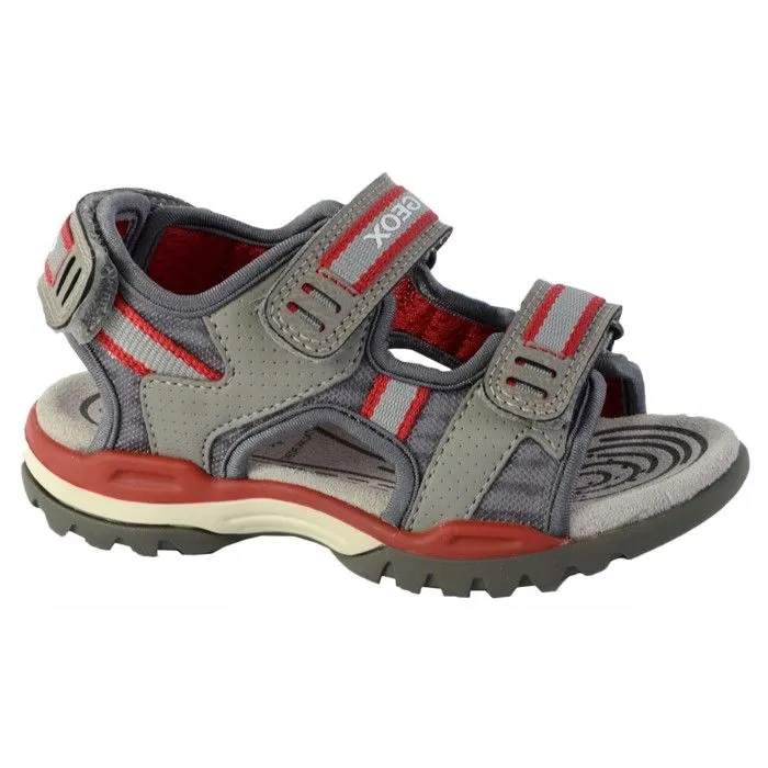 Sandales Garçon - Geox - Borealis - Gris - Scratch - Confortable-1