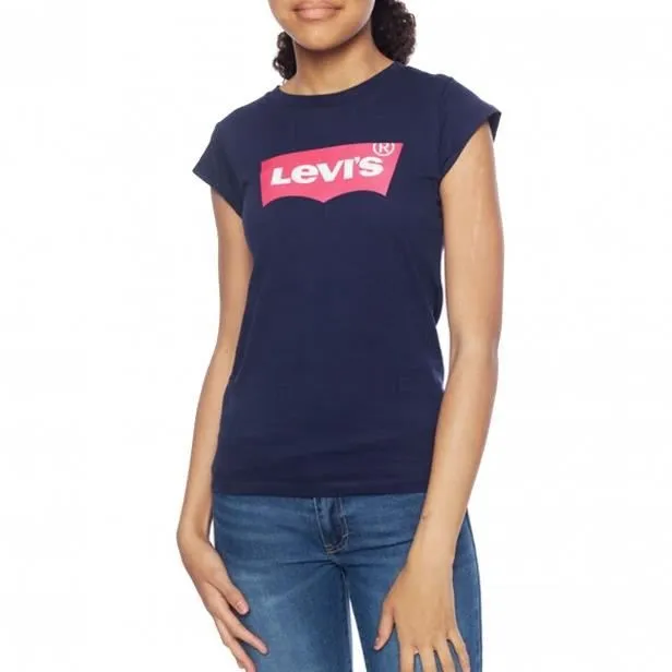 Tee shirt levi's fille bleu marine 4E4234-C6Y-0