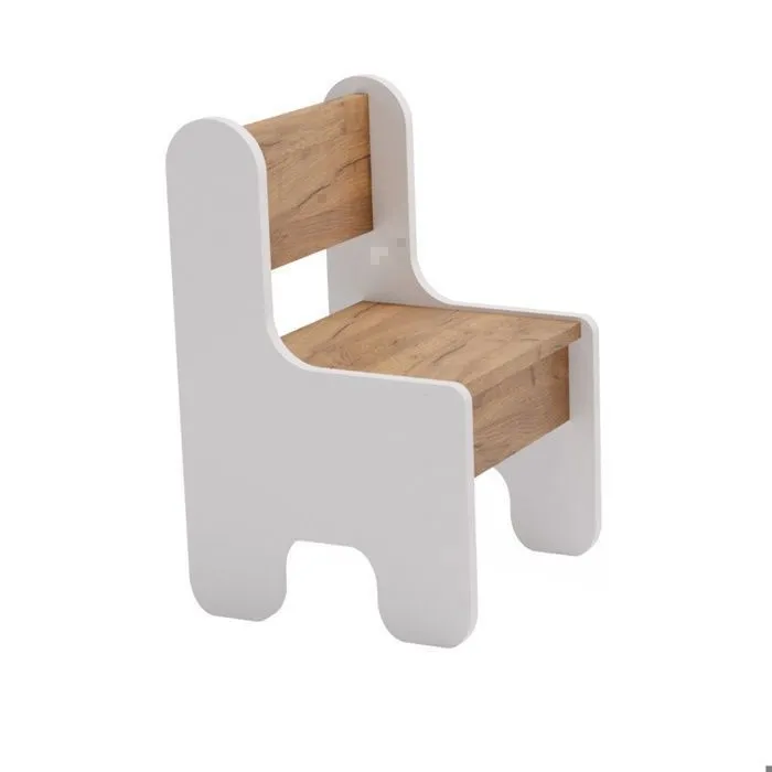 Ensemble de Table et 2 Chaises pour Enfants TIMI - blanc/chêne doré-4