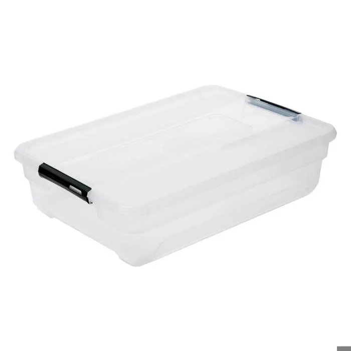 Boite de rangement - 5Five - Solutions+ - 30L - Transparent - Polypropylène-1