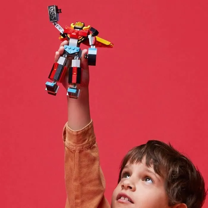 LEGO® Creator 31124 Le Super Robot, Jouet 3 en 1 Robot Dragon Avion-4