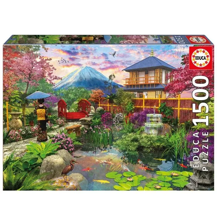 Puzzle 1500 pièces : Jardin Japonais-0