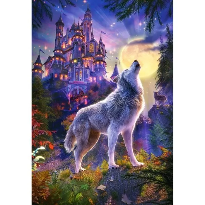 Puzzle Loup Castle - Castorland - 1000 pièces - Fantaisie - Enfants et adultes-0