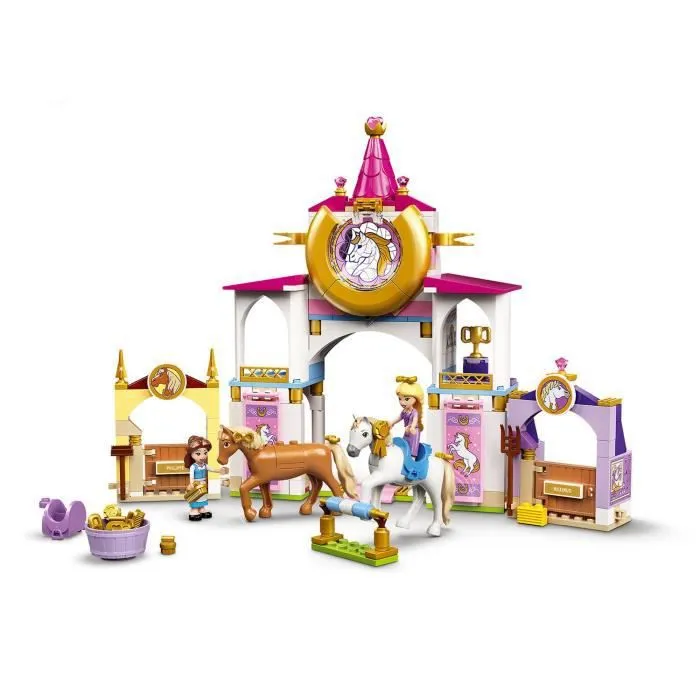 LEGO® 43195 Disney Les Écuries Royales de Belle et Raiponce Jouet de Construction avec Cheval et Figurines-1