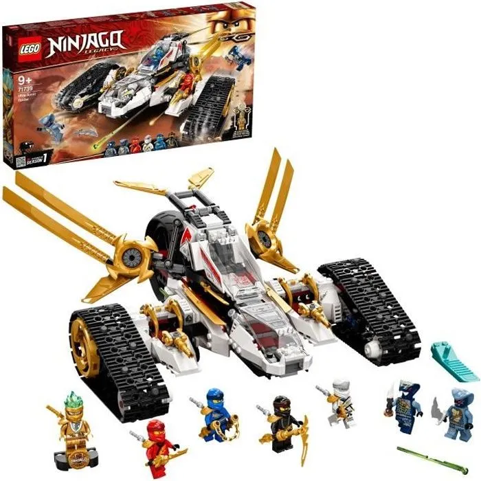 LEGO® 71739 NINJAGO® Le tout-terrain ultrasonique - Jouet Moto, Jeu de Construction pour Enfants avec Mini Figurine Ninja Zane-0
