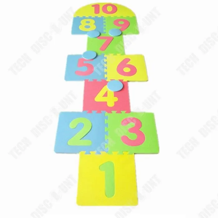 TD® Tapis en mousse détachable pour enfants et bébés - apprentissage décoration éducative alphabet chiffres 36 dalles A à Z et 0 à 9-1