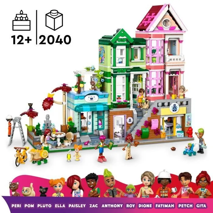 LEGO Friends 42670 Les appartements et boutiques de Heartlake City Jeu créatif pour filles-1