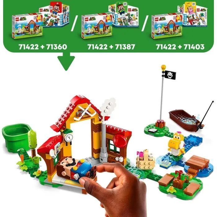LEGO® Super Mario 71422 Ensemble d’Extension Pique-nique chez Mario, Jouet à Combiner avec Pack de Démarrage-2