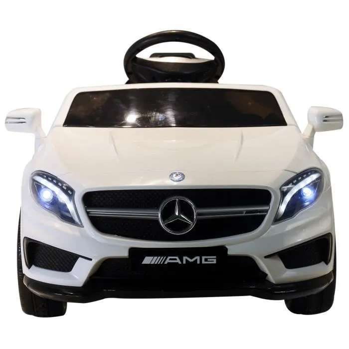 Voiture véhicule électrique enfants 6 V 15 W V. max. 7 Km/h télécommande effets sonores + lumineux blanc Mercedes GLA AMG-1