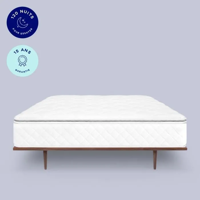 Matelas Hypnia Bien-être Suprême 30 cm - Mémoire de forme et ressorts - 140 x 200 - Accueil souple - Eoko-tex-1