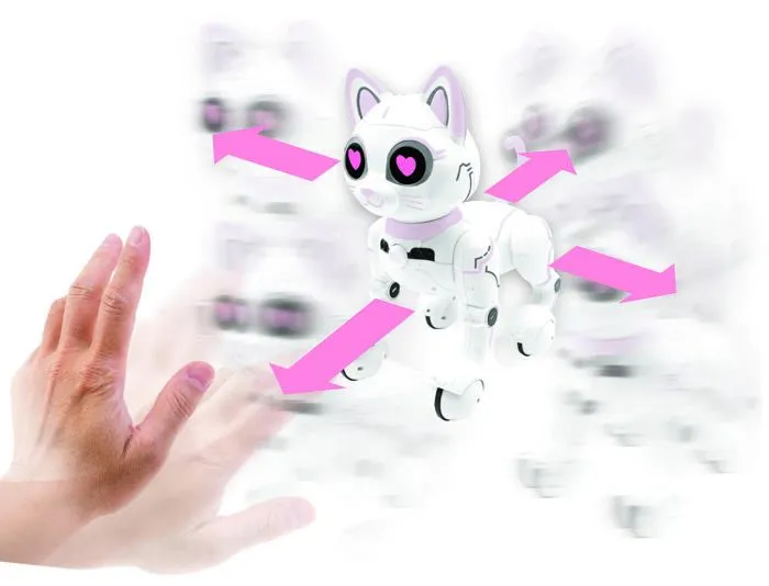 Robot chat Power Kitty - LEXIBOOK - Programmable, tactile, avec télécommande et contrôle gestuel-4