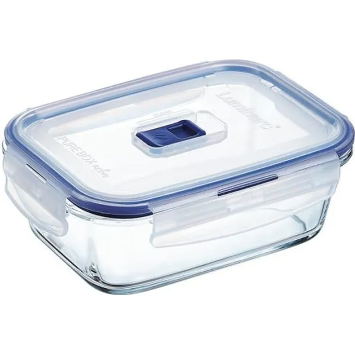 Boite rectangle 82cl Pure Box Active - Luminarc - verre trempé extra résistant et hermétique-0