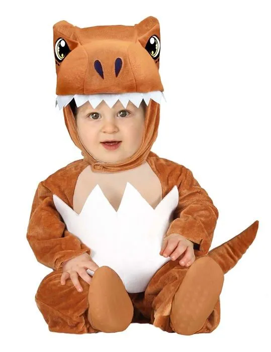 Déguisement de dinosaure Rex pour bébé - FIESTAS GUIRCA, S.L. - Noir - 18 mois - Carnaval-0
