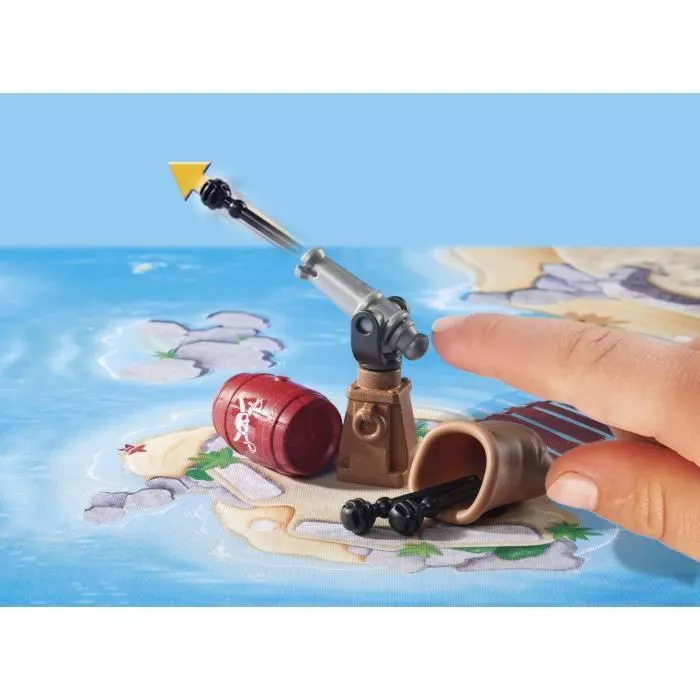 Figurines Personnages - PLAYMOBIL - Jeu Pirates - Plastique - 25x7,5x19 cm - A partir de 3 ans-4