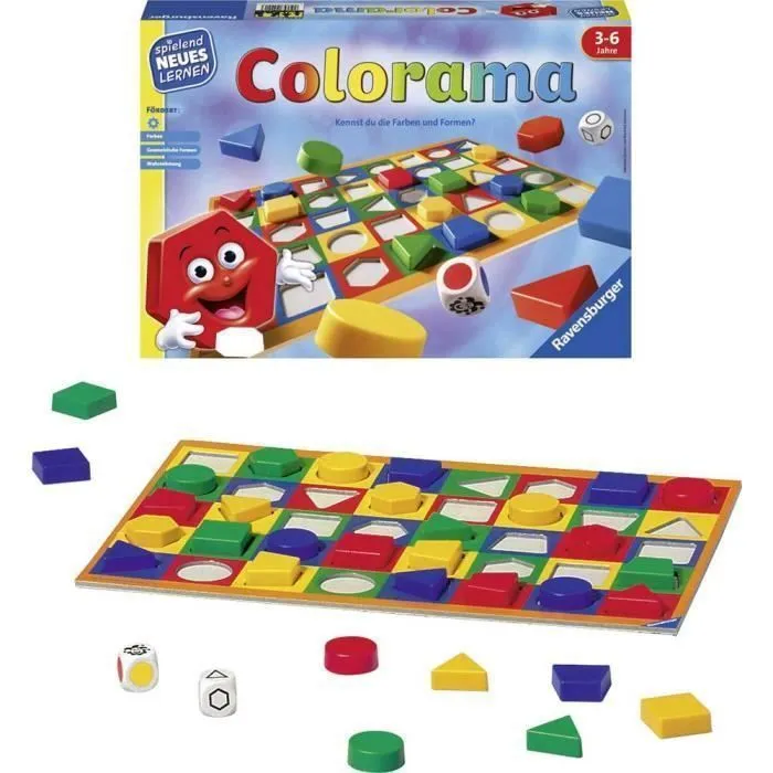Jeu de société - Ravensburger - Colorama 25066 - Intérieur - Enfant - Jeu de plateau-0