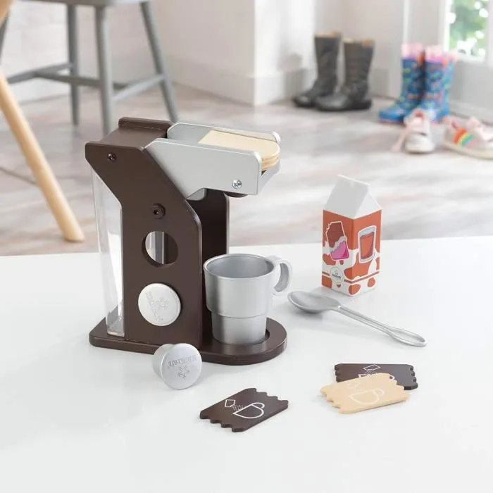 Dinette ensemble machine à café KIDKRAFT - espresso - Set Café - A partir de 3 ans-1