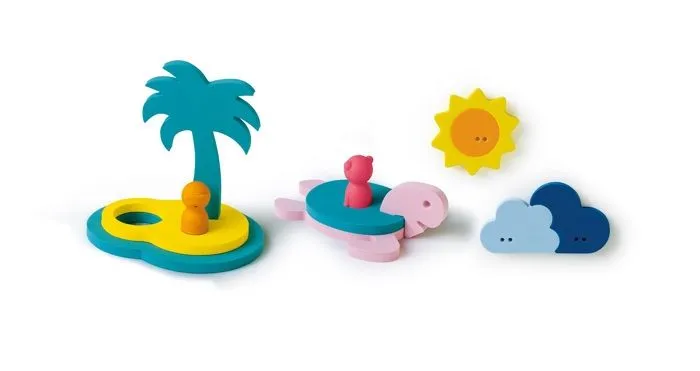Quut - Puzzle de bain - L'île aux trésors-1