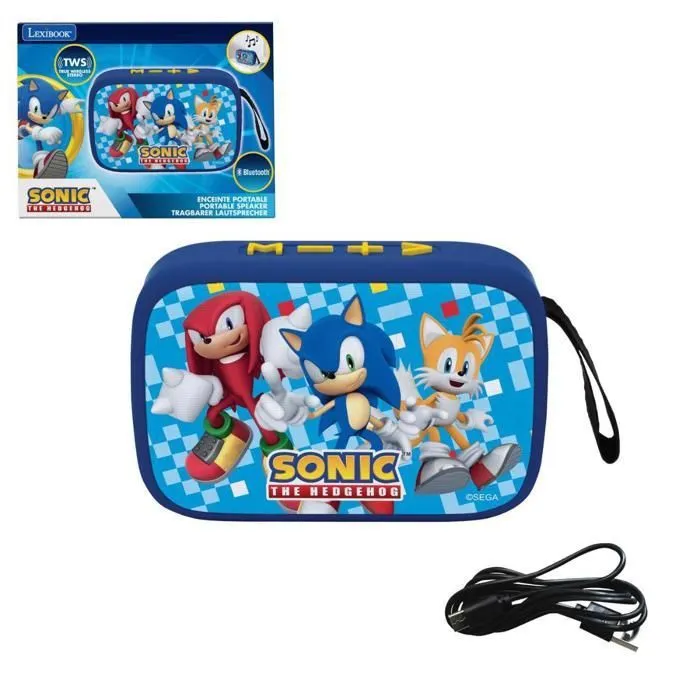 Enceinte Bluetooth - Sonic - Portable - 5.0 - Tissu - Autonomie 1200mAh-0