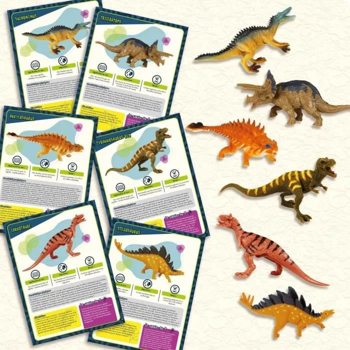 Un mois avec les dinosaures - Kit Scientifique - I'M A GENIUS - 31 dinosaures-2