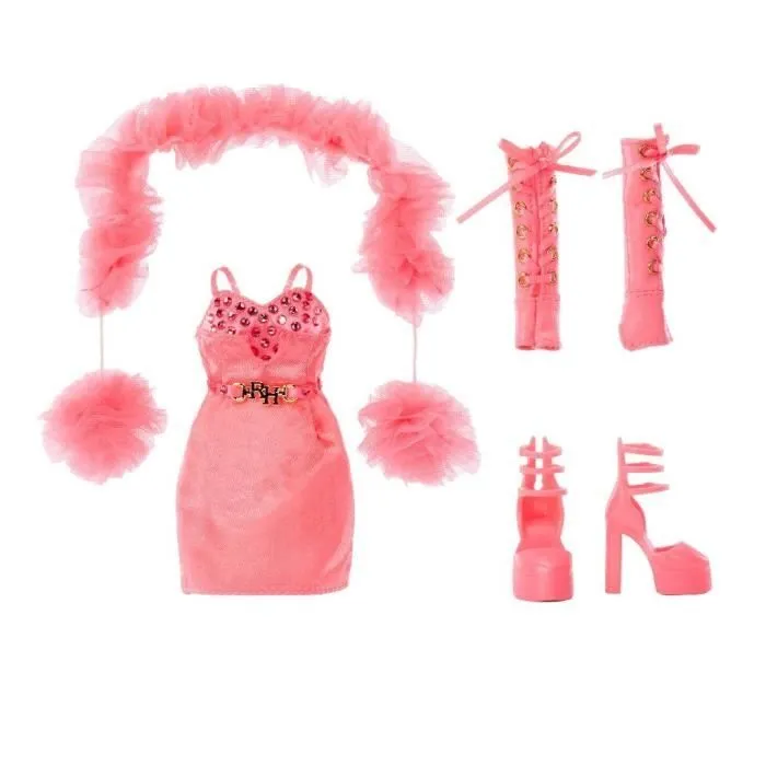Rainbow High S23 Fashion Doll - Poupée 27 cm Priscilla Perez (Rose) - 1 tenue, 1 paire de chaussures et des accessoires-2