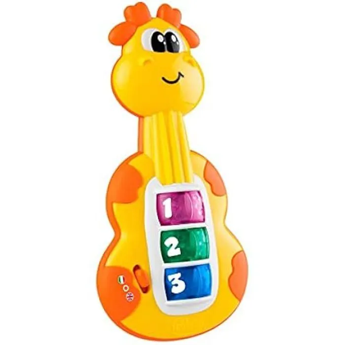 Jouet musical électronique - CHICCO - Girafe - 12 sons musicaux - Interactif - Léger-0